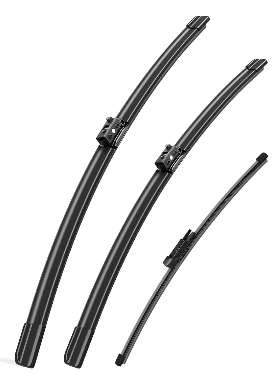 Essuie-glaces BMW 5 Series F10 sans traces : kit de 3 balais avant contre la pluie