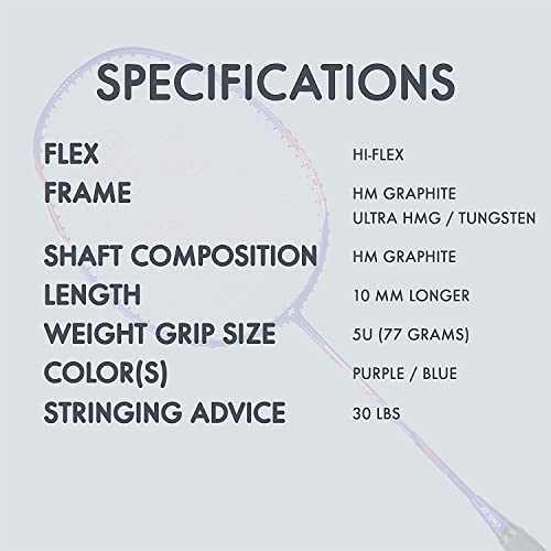 Image of Yonex Voltric 25I Strung Badminton Racquet, 5U /G5 Blue, Graphite