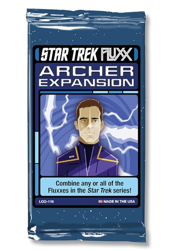 Looney Labs Star Trek Fluxx Archer Expansion - Comprehensive Content with Star Trek Enterprise Theme
