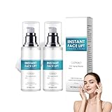 Sofort straffende Gesichtscreme mit Hyaluron – Intensive Anti-Aging Feuchtigkeitspflege gegen Falten. Leichte, nicht fettende Textur für Frauen, für frischen Teint (2PC, 50g)