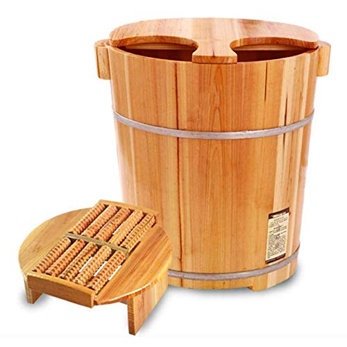 Bassin en bois pour bain de pieds : soulagez les talons douloureux et jambes lourdes