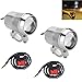 GOODKSSOP 2PCS Super Bright CREE U2 30W LED Spotlight Headlight Work Light Driving Fog Spot Lamp Universal for All Motorcycle ATV Truck With 1pcs ON/OFF Button Switch