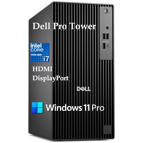 Image of Dell 2026 Pro Tower Desktop for Corporate & Business | Intel i7-14700T 20-Core 5.2GHz | 64GB DDR5 | 2TB SSD | Multi-Display | Windows 11 Pro | Enterprise Security | Next Gen OptiPlex | Jet Black