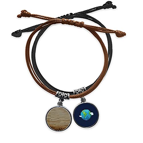 Pulsera de cuerda y cuero oxido de hierro para tu look diario