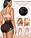 DERCA Butt Lifting Panties Padded Underwear for Women Booty Pads Butt Enhancer Lace Shapewear Panty (Black,Medium)