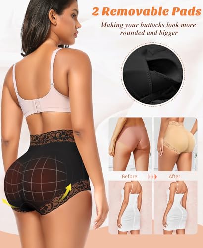 Image of DERCA Butt Enhancer Hip Pads Lace Padded Boyshorts