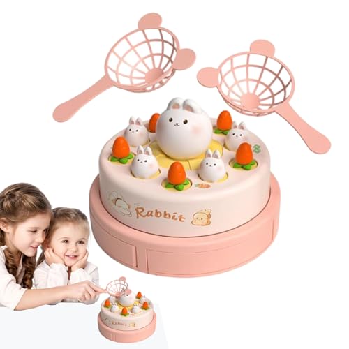 Générique Jeu d'Attrape Éjectable,Jeu Musical Enfant sur Le Thème du Lapin - Activité Éducative Interactive pour Salle de Classe Jardin Camping Voyage Fête Foraine