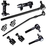 DJGAA 10PC Front Upper Lower Ball Joint + Front Inner to Connecting Tie Rod + Outer Tie Rod + Tie Rod Sleeves Kit for Ford Ranger 92-97 RWD, Suspension Kits Fit for Mazda B2300/B3000/B4000 94-97 RWD