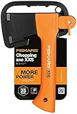 Fiskars Freizeitbeil X5-XXS inkl. Messerschärfer XSharp und Arbeitshandschuh