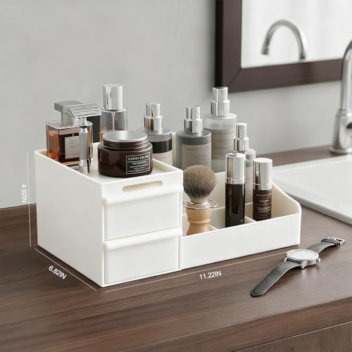 Image of Cologne Organizer for Men,Cologne Stand,Perfume Stand Holder,Cologne Shelf,Dresser Organizers,Organizador de Perfumes,Perfume Stand Organizer for Bedroom,White