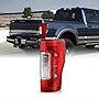 AKKON - Fits 2017-2019 Ford F-250 / F350 Super Duty [w/o Blind Spot] [w/o LED] Chrome Red Tail Light Taillamp Passenger Right