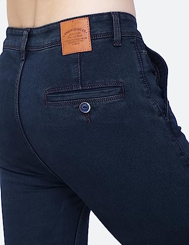 Image of Mid Waist Heavy Weight Stretchable Denim Material Front Cross Pocket Comfort Fit Jeans Pant for Men