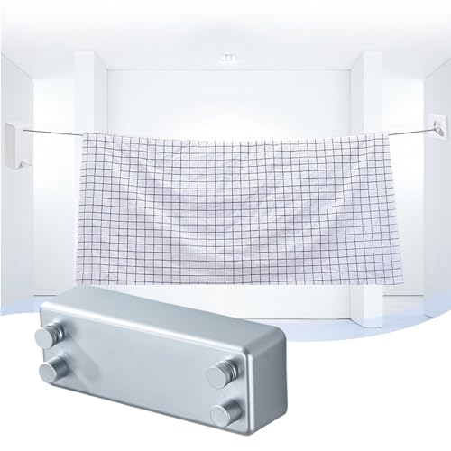 Étendoir à vêtements d'extérieur rétractable en acier pour balcon