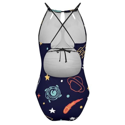 Swimsuit monokini Univers Coloré pour vos journées farniente et baignades à la plage - 5