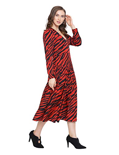 Image of oxolloxo Women Pleated Midi Skirt
