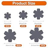 8 Pcs Pan Protectors for Stacking, 5 Sizes Pan Separators Felt Pot Protectors For Stacking - Image 2