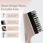 Kitsch Hair Brush Cleaner Tool | Double-Sided 2-in-1 Brush Cleaner for Hair Brushes & Combs | Eco-Friendly Cleaning Tool with Pick & Bristles, Perfect Gifts for Women | Hair Stylist Essentials - Image 4