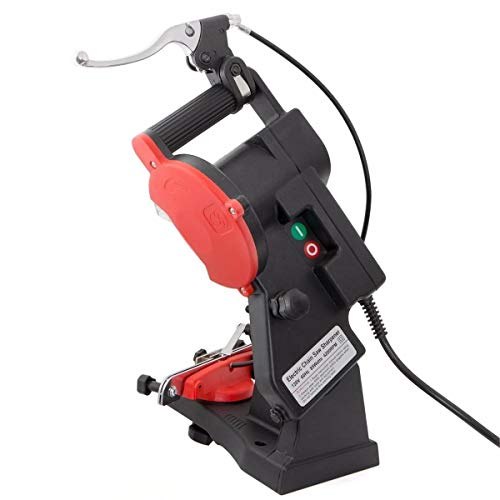 85W Mini Bench Mount Electric Chainsaw Grinder Sharpener w/Brake for Sharpening Oregon Husqvarna Stihl Echo Chain Saw