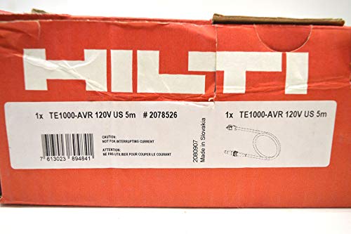 Hilti 2078526 Supply Cord Te 1000-Avr 120V 5M Drilling Demolition thumb #3