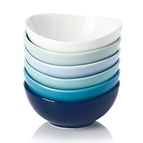 Sweese 123.003 Porcelain Mini Bowls - 4 Ounce for Dipping Sauces, Small Side