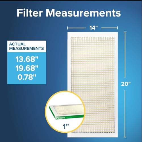 Image of Filtrete 14x20x1 Air Filter, MERV 8, MPR 700, 4 HVAC Filters