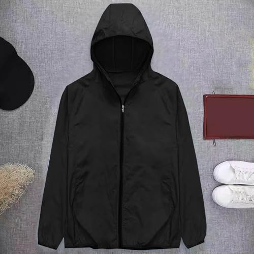 Mens Quick Dry Jackets Uv Sun Protection Casual Hoodies Lightweight Comfy Rash Guards with Outdoor Workout Fishing2