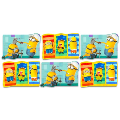 Lot de 6 sets de table Minion Moche et Méchant pour enfants – Ensemble de 6 sets de table motif Minion Moche et Méchant pour table de fête d'anniversaire,...