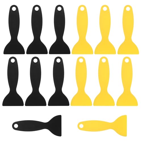 Lusofie 604525_1_2GEDGTWJ 14Pcs Plastic Scraper Flexible Plastic Putty Knife 2 Colours Putty Knife Scraper cover