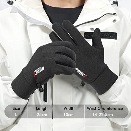 TAGVO Winter Touchscreen Anti-Slip Windproof Gloves, Thermal Gloves Men Women, Soft Lining Inside, Cold Weather Gloves for Driving Cycling Skiing Working Outdoor
