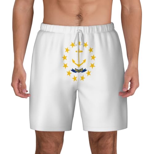 Short de bain homme imprimé Rhode Island, idéal pour vos journées de plage et sport outdoor