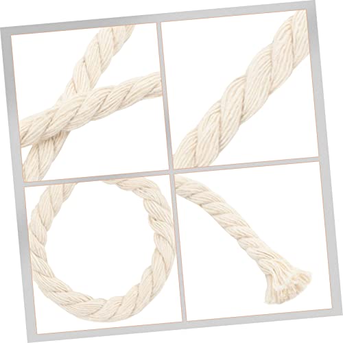Cuerda trenzada de algodón hecha a mano YARNOW para proyectos textiles de macramé 8