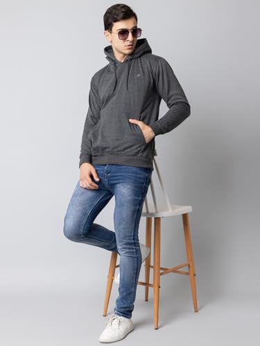 Image of EKOM Hoodies Sweatshirt for Men | Fleece Mens Hooded Sweatshirt | Casual, Lightweight, Fashionable, Trendy, Solid Men's Winter Hoodie