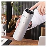 Ceramic Liner Tea Thermos Bottle Separated Cup Smart Temperature Display Separates and Water