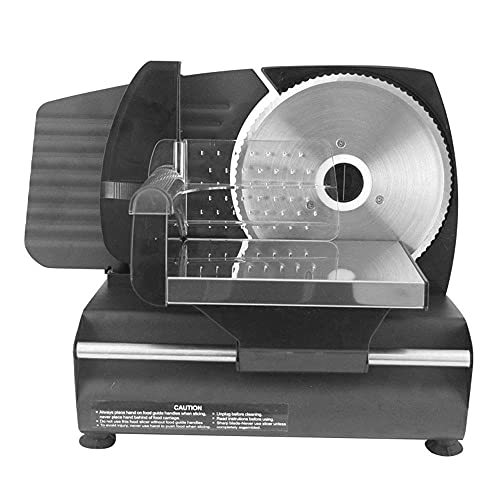 LYDBMYT Machine à trancher la Viande, trancheuse à Viande électrique de précision, trancheuse à Aliments en Acier Inoxydable, Coupe-légumes, Coupe-Fromage pour charcuterie et Dinde, 220 V