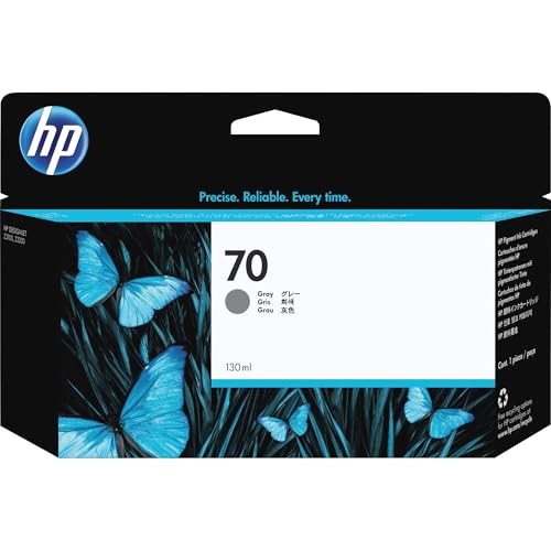 HP 70 Gray 130-ml Genuine Ink Cartridge (C9450A) for DesignJet Z3200 & Z3100 Large Format Printers