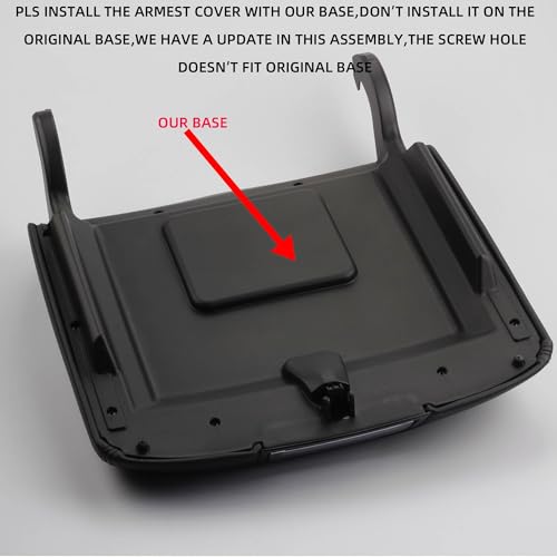 Dasbecan Armrest Center Console Cover Lid Kit (Full Central Floor) Compatible with 2014-2018 Chevy Silverado & GMC Sierra 1500 2500 3500 2015-2020 Tahoe Yukon Suburban Replaces 0227083AA 22861304 - Thumbnail 6