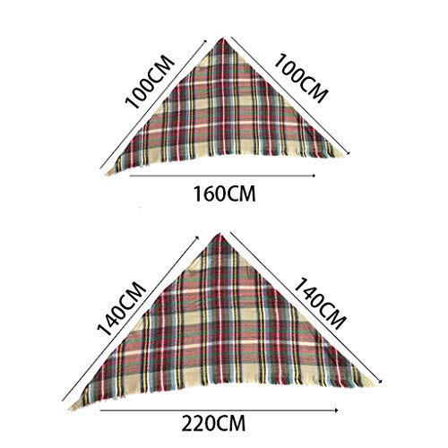 Mom and Daughter Matching Scarfs Mommy and Me Scarf Set Plaid Towel Activity Scarf Fashion Tartan Scarves Wrap Shawl3