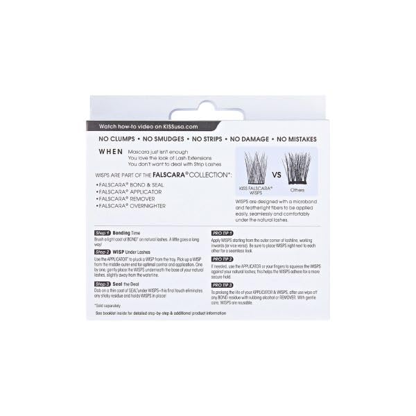 KISS Falscara Eyelash Wisp Multi - Bambi, Black, 24 count (Pack of 1) - Image 2