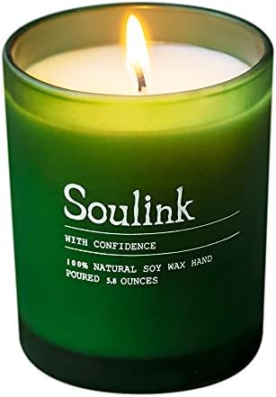 Jasmine, Bergamot, Sandalwood, Sea Salt Scented Candle Gifts for Women Men, All Natural Soy Wax, Unique Decorative Candles14.7oz Glass Jar, 40 Hours Burn Time, Perfect Gifts with Gift Box
