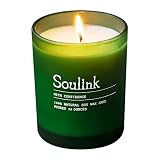 Jasmine, Bergamot, Sandalwood, Sea Salt Scented Candle Gifts for Women Men, All Natural Soy Wax, Uni