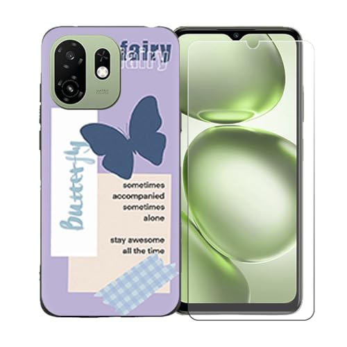 CongJiaLingXi�P�[�X�K�p �� Poco X8 Pro (6.59") �K�p �� �d�����ꂽ�K���X�X�N���[���v���e�N�^�[�A�_�炩���V���R�[���V�F���o���p�[�h�Ռ�TPU�ی�J�o�[�������,LLM46