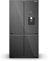 Panasonic Geladeira Prime+ Edition Panasonic UniqGlass Max DB99 Dark Glass French Door Frost Free 618L Inverter A NR-DB99GVWBA