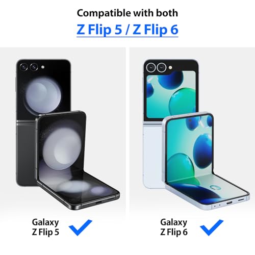 DOME GLASS Whitestone GEN Film Screen Protector for Galaxy Z Flip 6/5 [Anti-Bubble, HD Clear, Hard Coated PET Film]