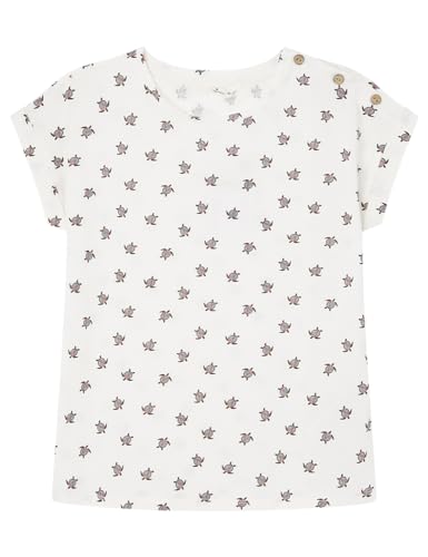 SPRINGFILED Camiseta Estampada Botones Hombro, Camiseta Mujer, beige, L