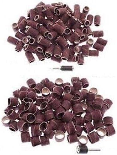 ARC-POWER for 102 PC Sanding Sander Bands Drums 1/4" Round Mixed Grits for Dremel Rotary Tool