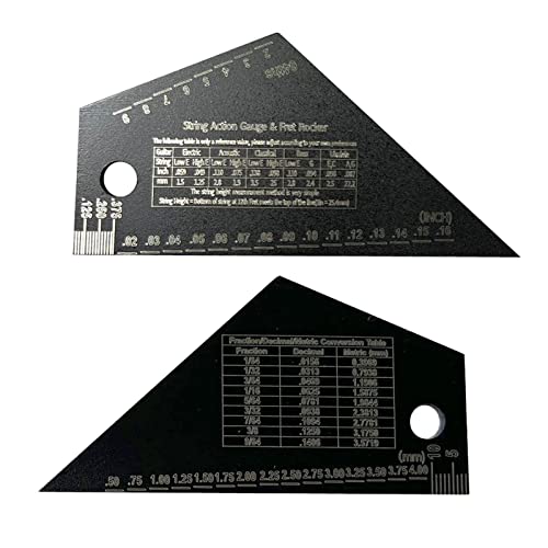 Ferramenta de reparo de alavancagem de fret Rocker para guitarras baixo elétrico, régua de traste, b