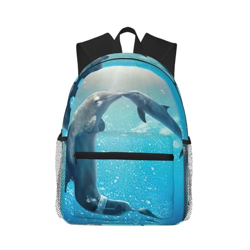 Sac à dos pour ordinateur portable 15.7 EdWal dauphin noir universitaire