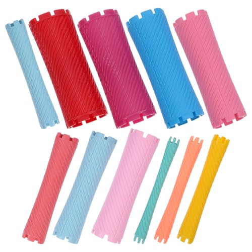 Alipis 100 piezas Kit de Rulos para Permanente de Cabello Salón Variedad de Material Abs Antideslizante para Ondas y Rizos Saludables Herramienta Compacta para Uso Familiar y Profesional