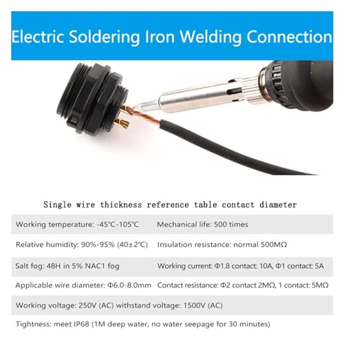Conector SP21 IP68 para iluminación de jardines y cables exteriores de 5 pines 3