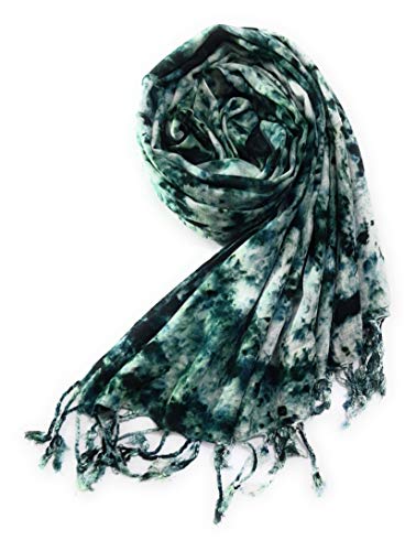 Image of Rayon Scarf for Men & Women | Lightweight Stole, Shawl & Wrap with Batik Design | All-Season Summer & Winter Wear | Soft & Breathable Fabric (28 x 72 inches)